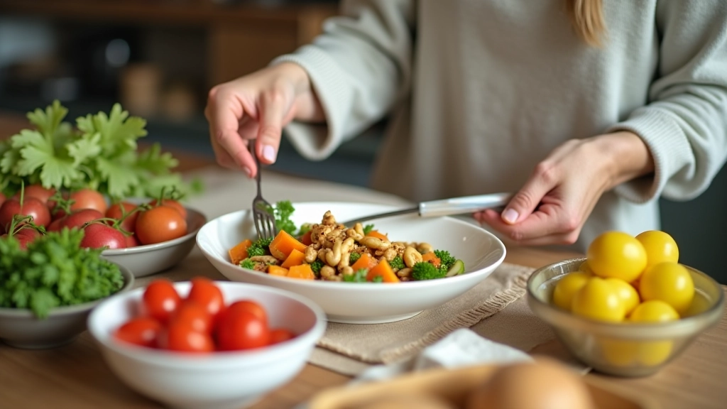 Budget meal planning with fresh ingredients and grocery list