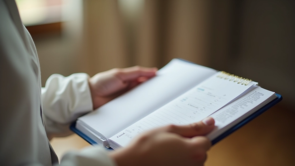 Person reviewing financial progress and long-term goals with planner